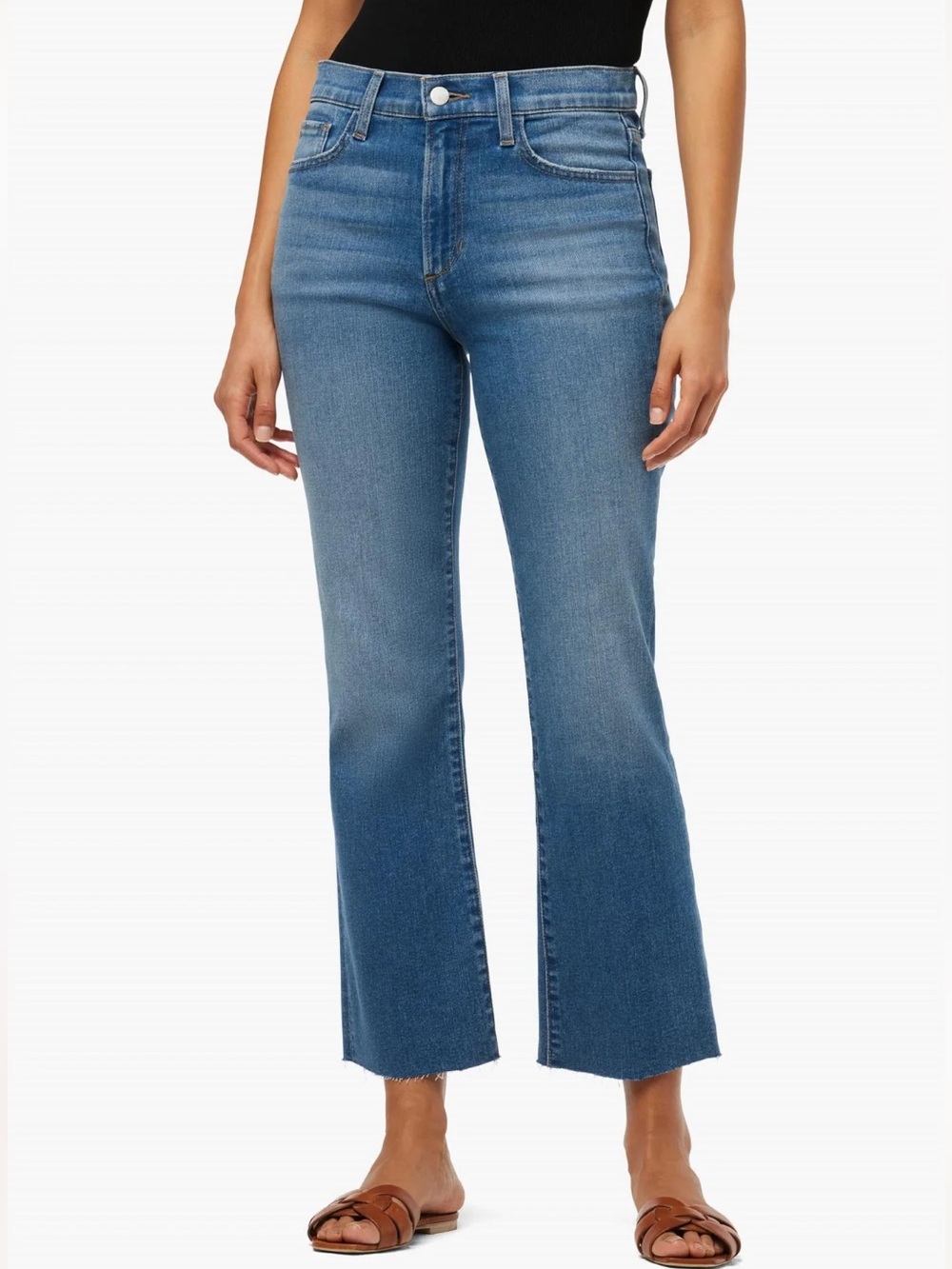 Joe’s Jeans Callie cropped bootcut raw hem jeans size 27